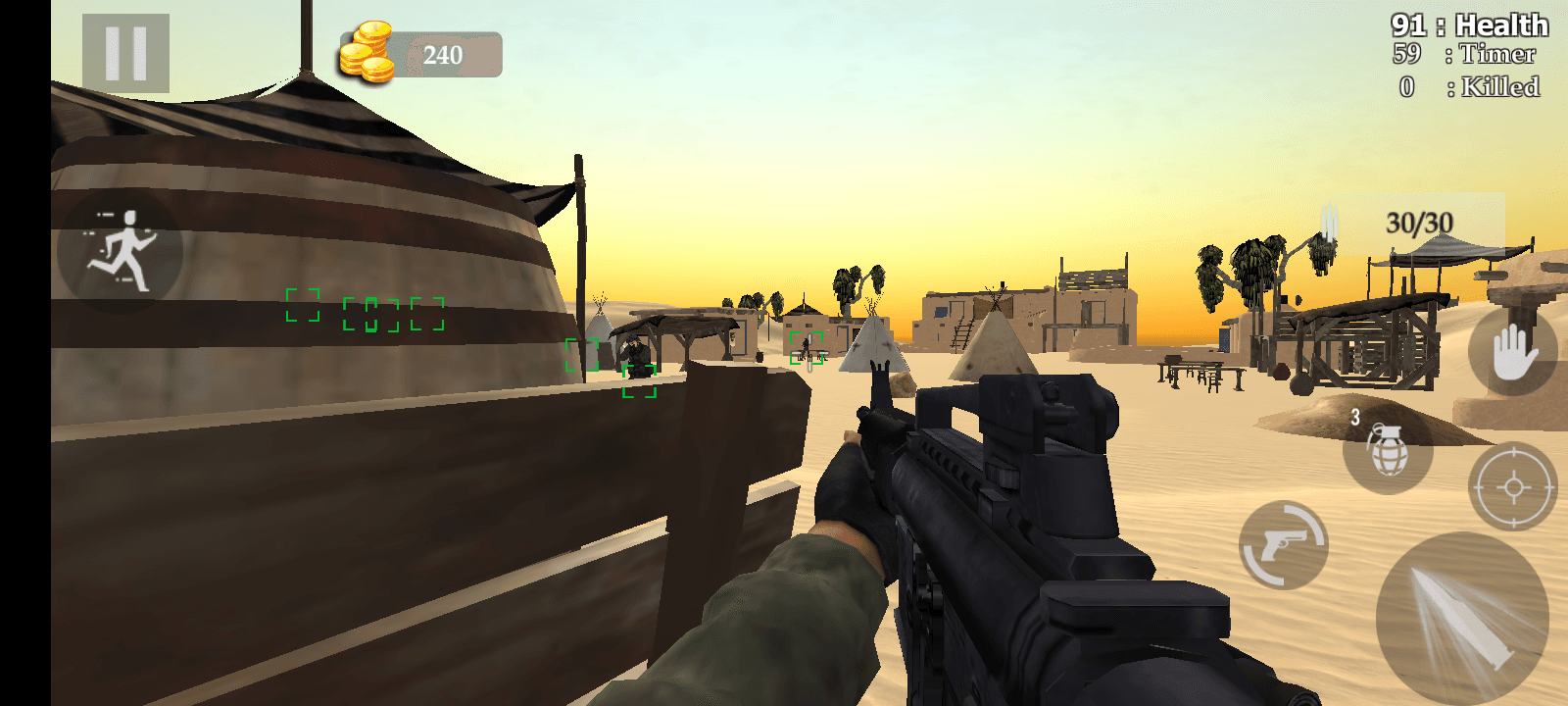 Wüstensturm Kommando Schießerei