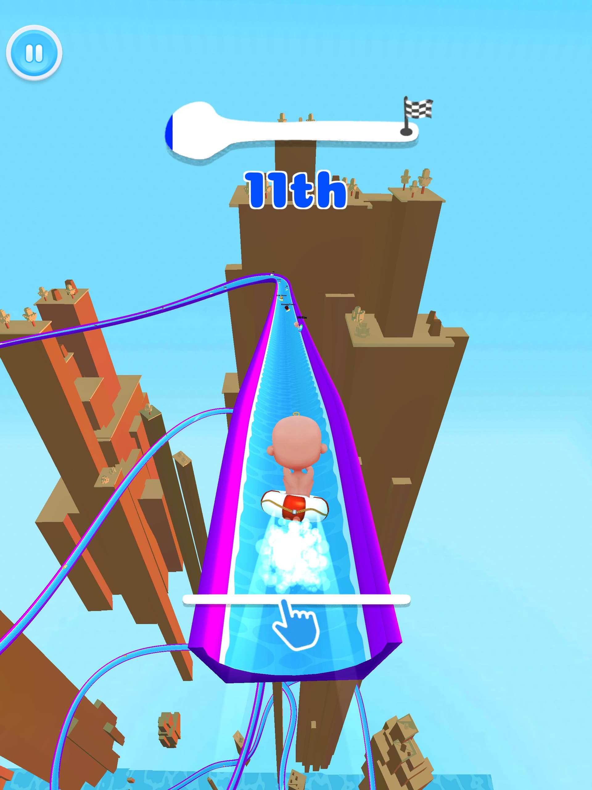 Slide Park - Meistern Sie die Wasserrutschen!