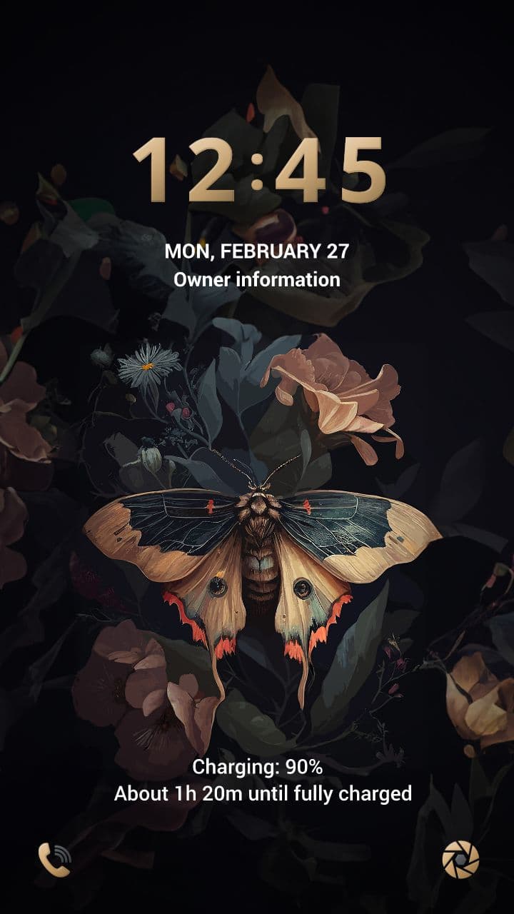 Exotische Motte Und Blumen