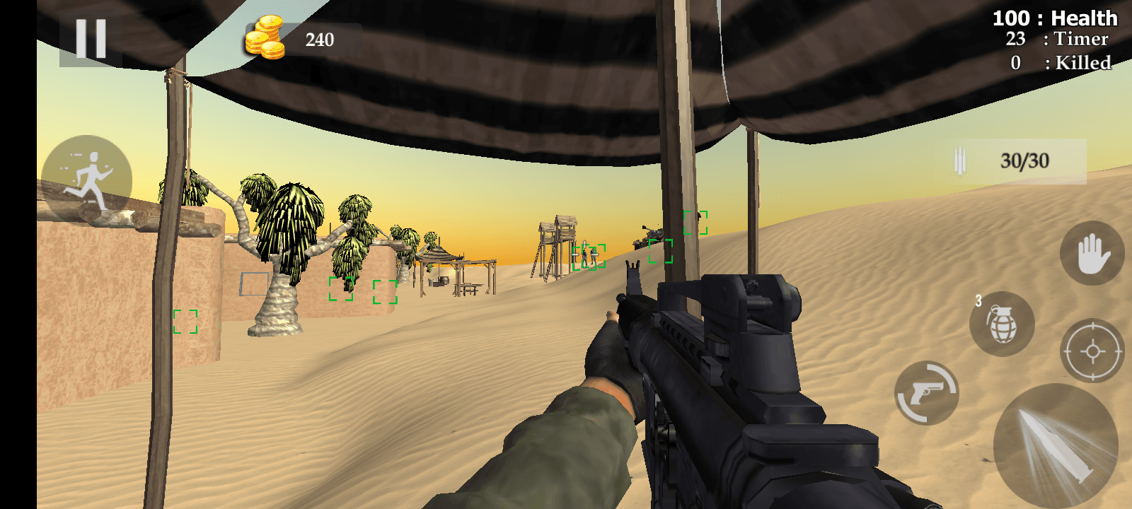 Wüstensturm Kommando Schießerei