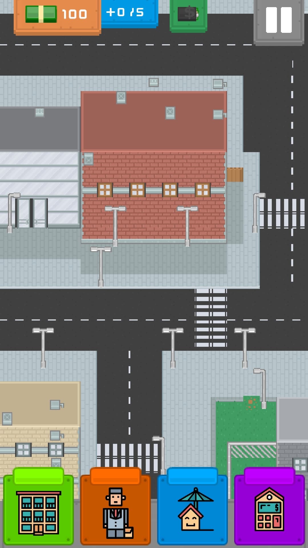 Tippen Sie zum Bauen