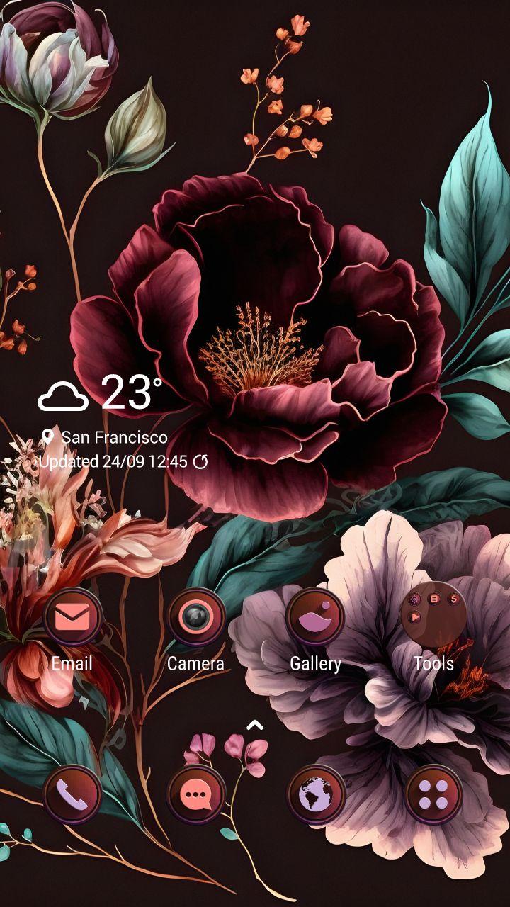Dunkle Blumen