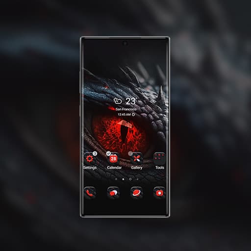 Rot Leuchtendes Drachenauge