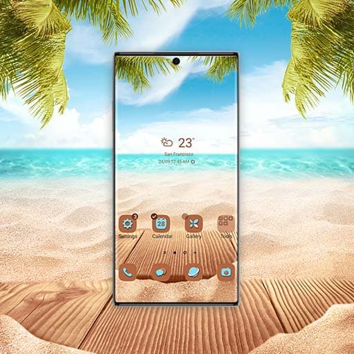 Schöner Sandstrand Und Meer