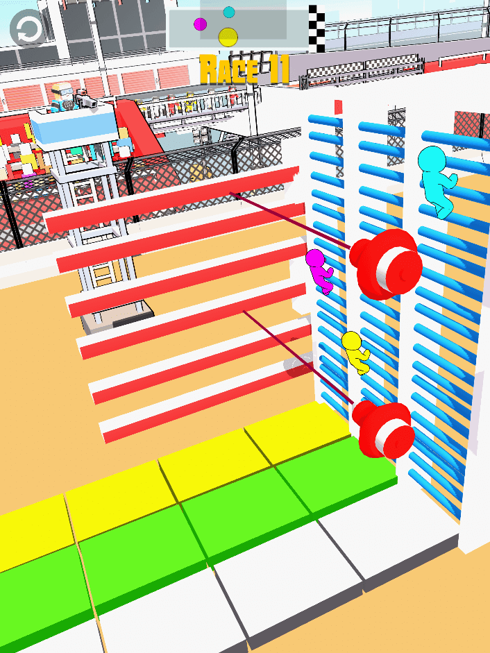 Strichmännchen-Rennen 3D