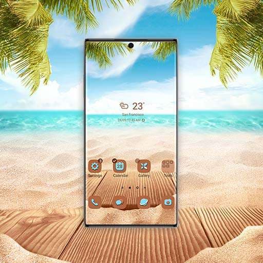 Schöner Sandstrand Und Meer