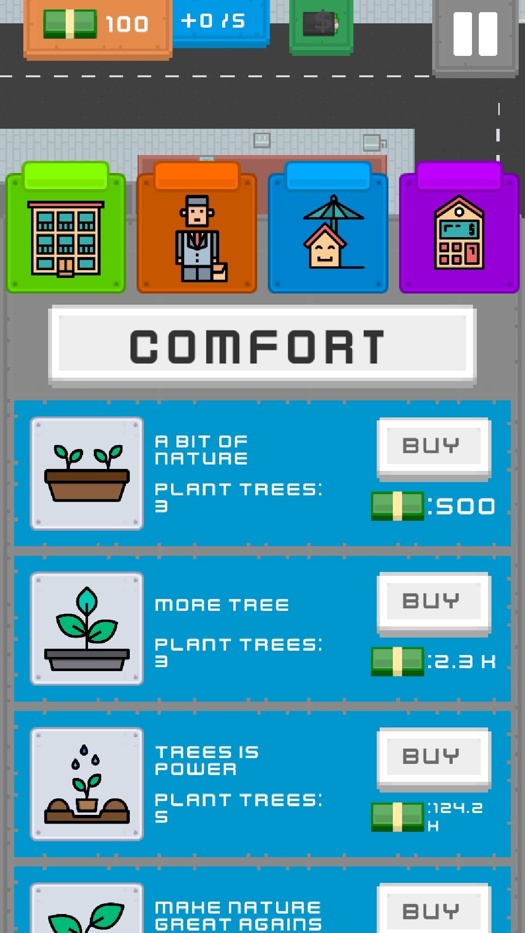 Tippen Sie zum Bauen