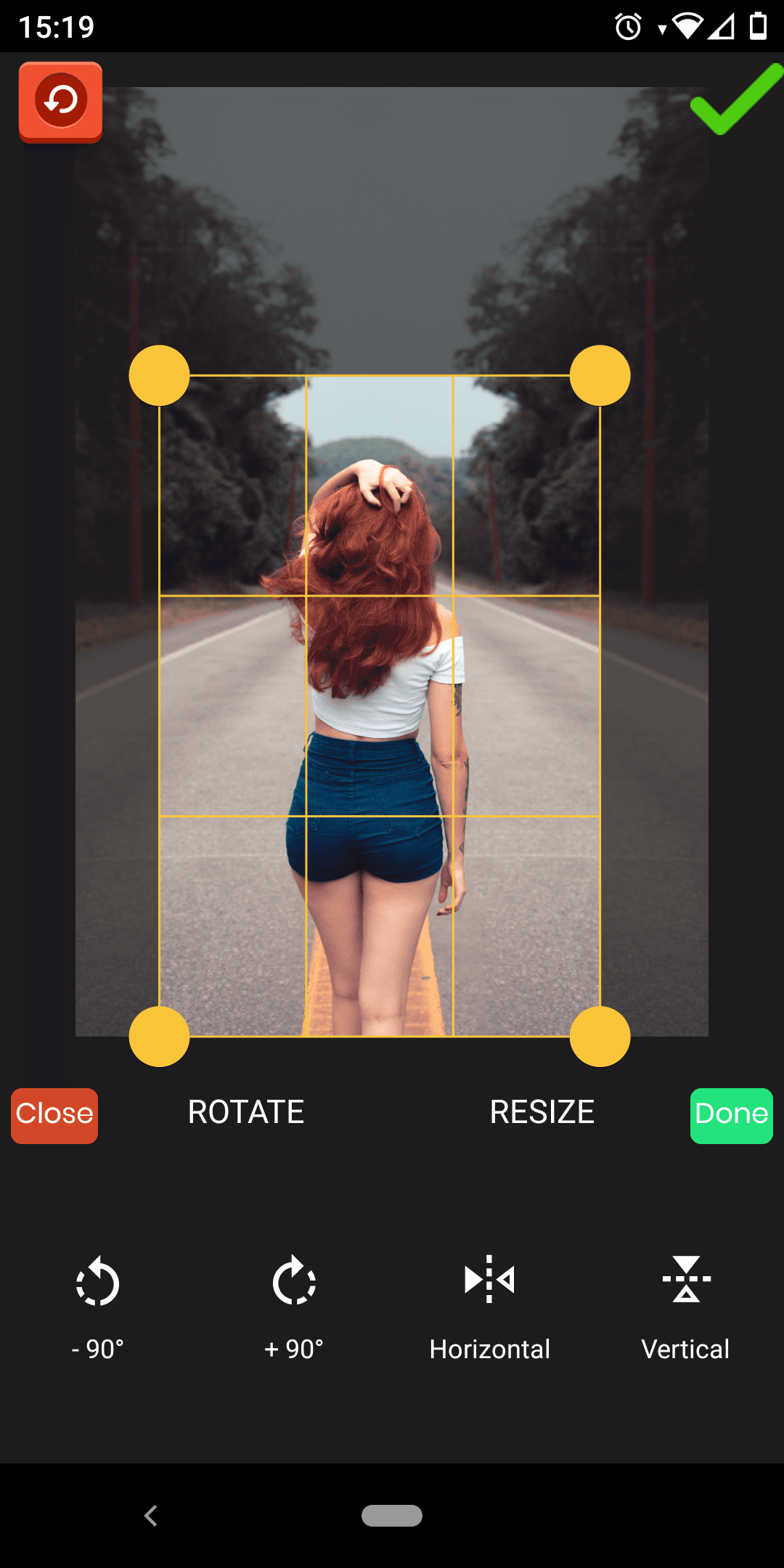 Foto-Editor einfärben