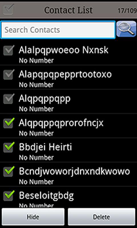 Contacts Hider