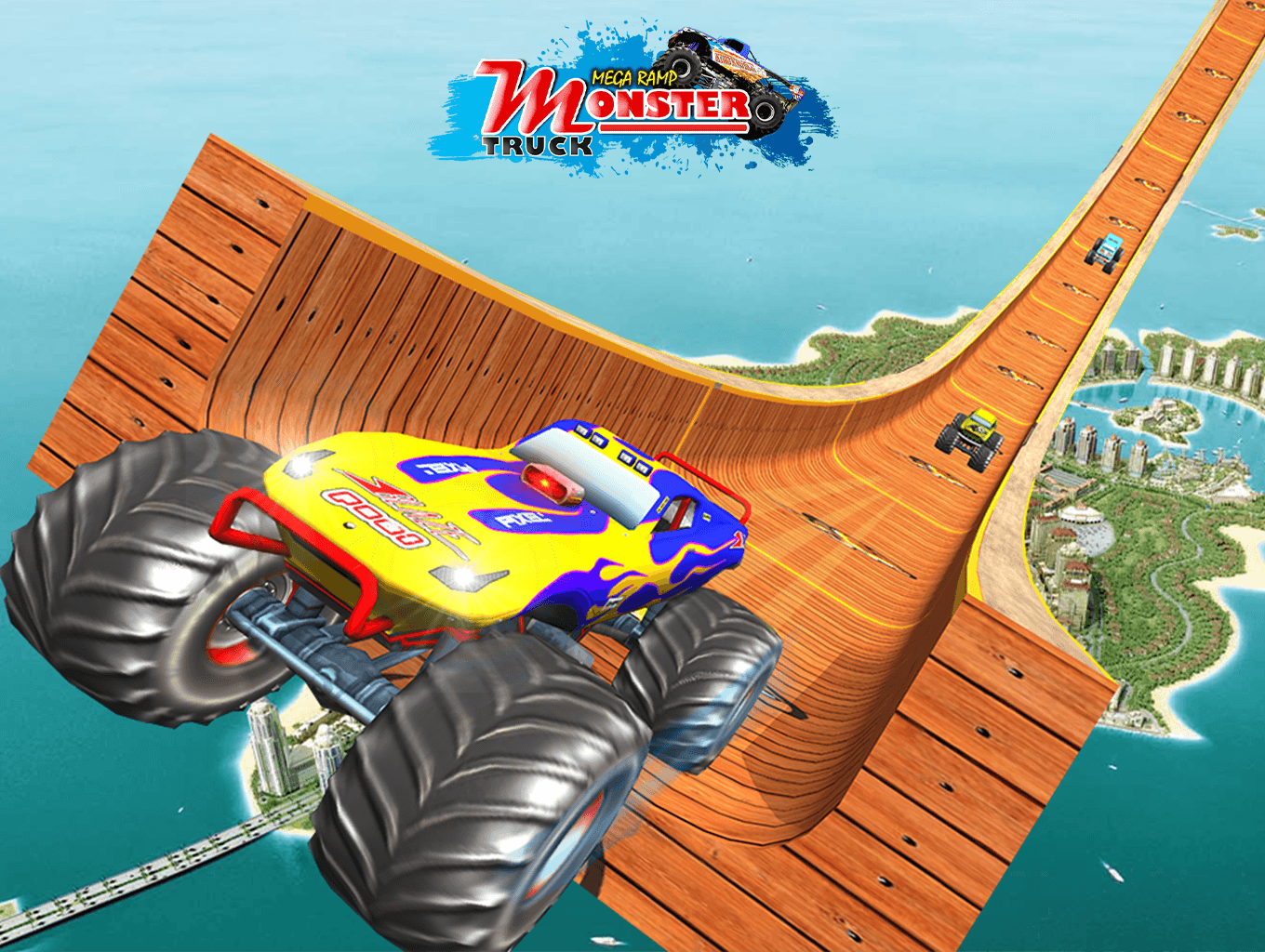 Monster Truck Stunts Mega Ramp