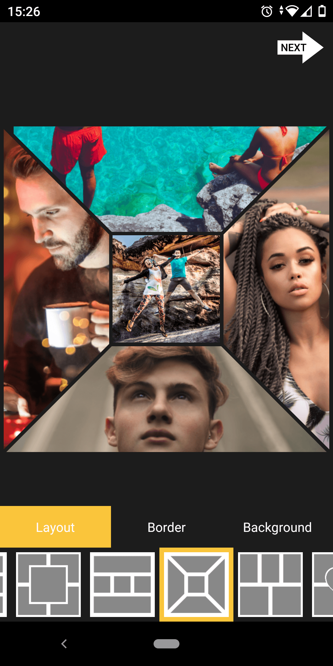 Foto-Editor einfärben