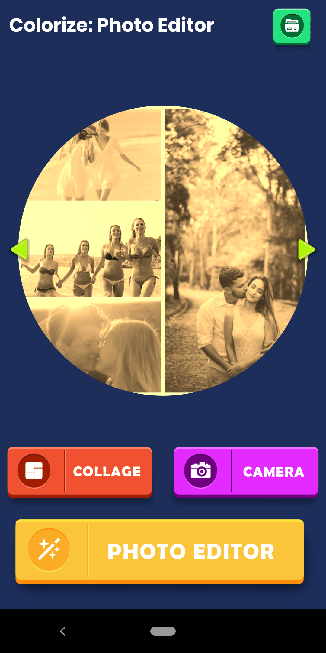 Foto-Editor einfärben