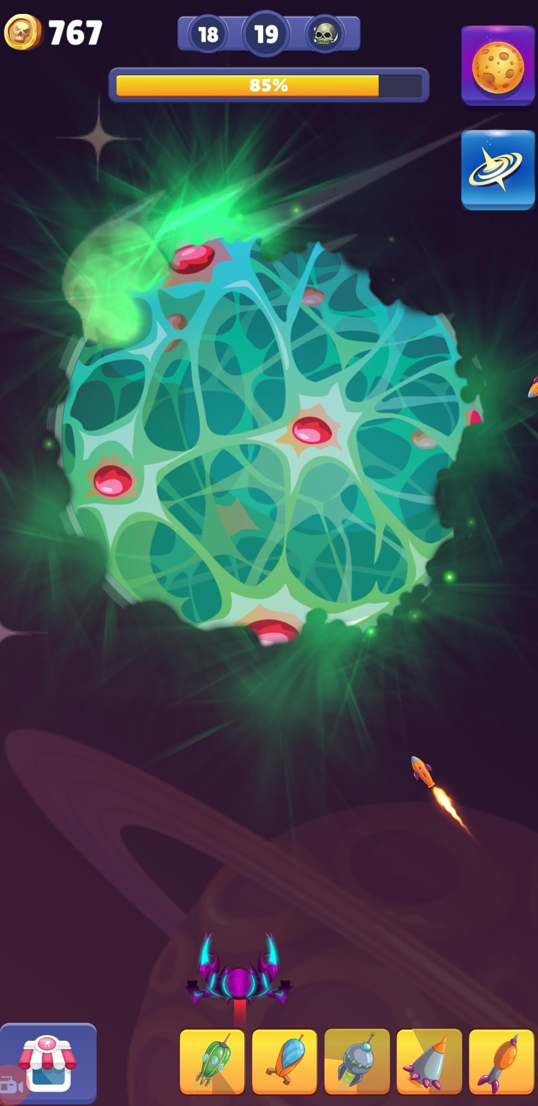 Untätiger Weltraumzerstörer