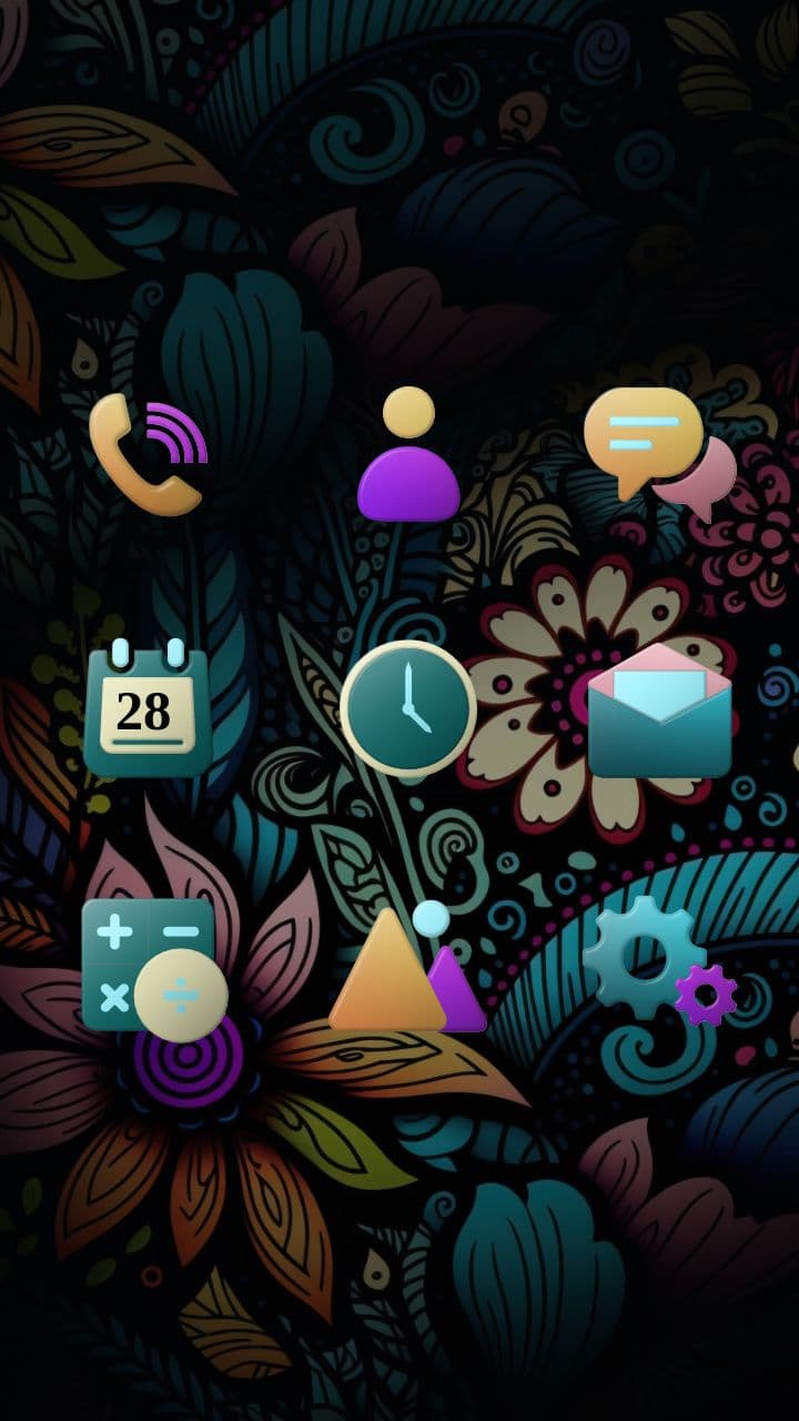 Fantasievolle Surreale Blumen