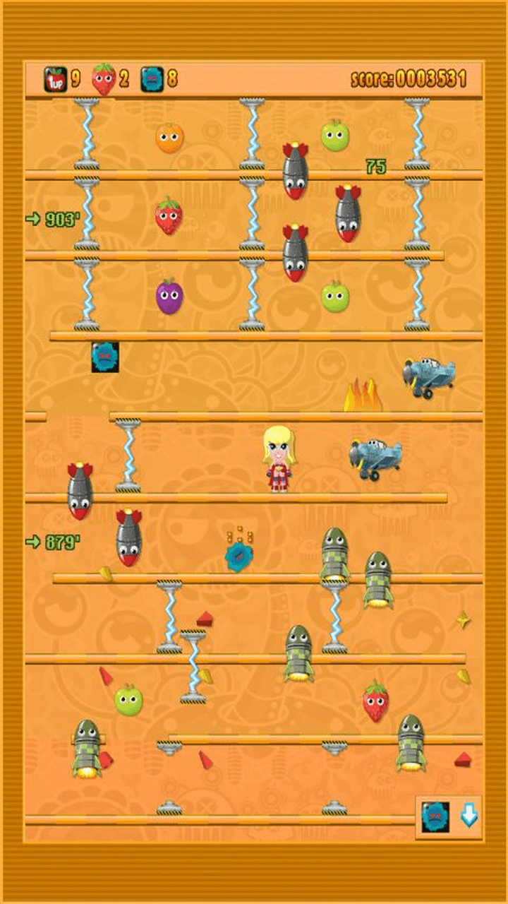 Fruchtbombe mit Rocket-Girl