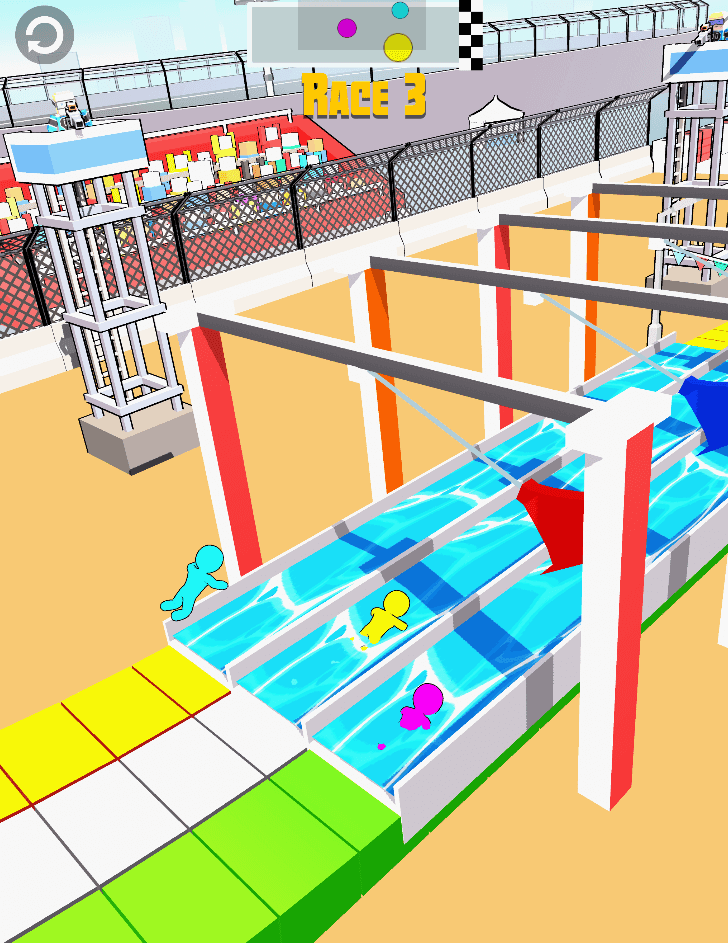 Strichmännchen-Rennen 3D