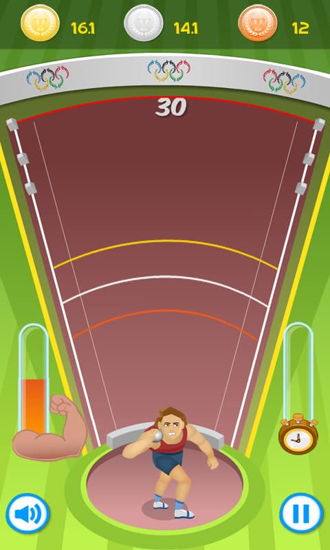 Meisterschaft im Kugelstoßen