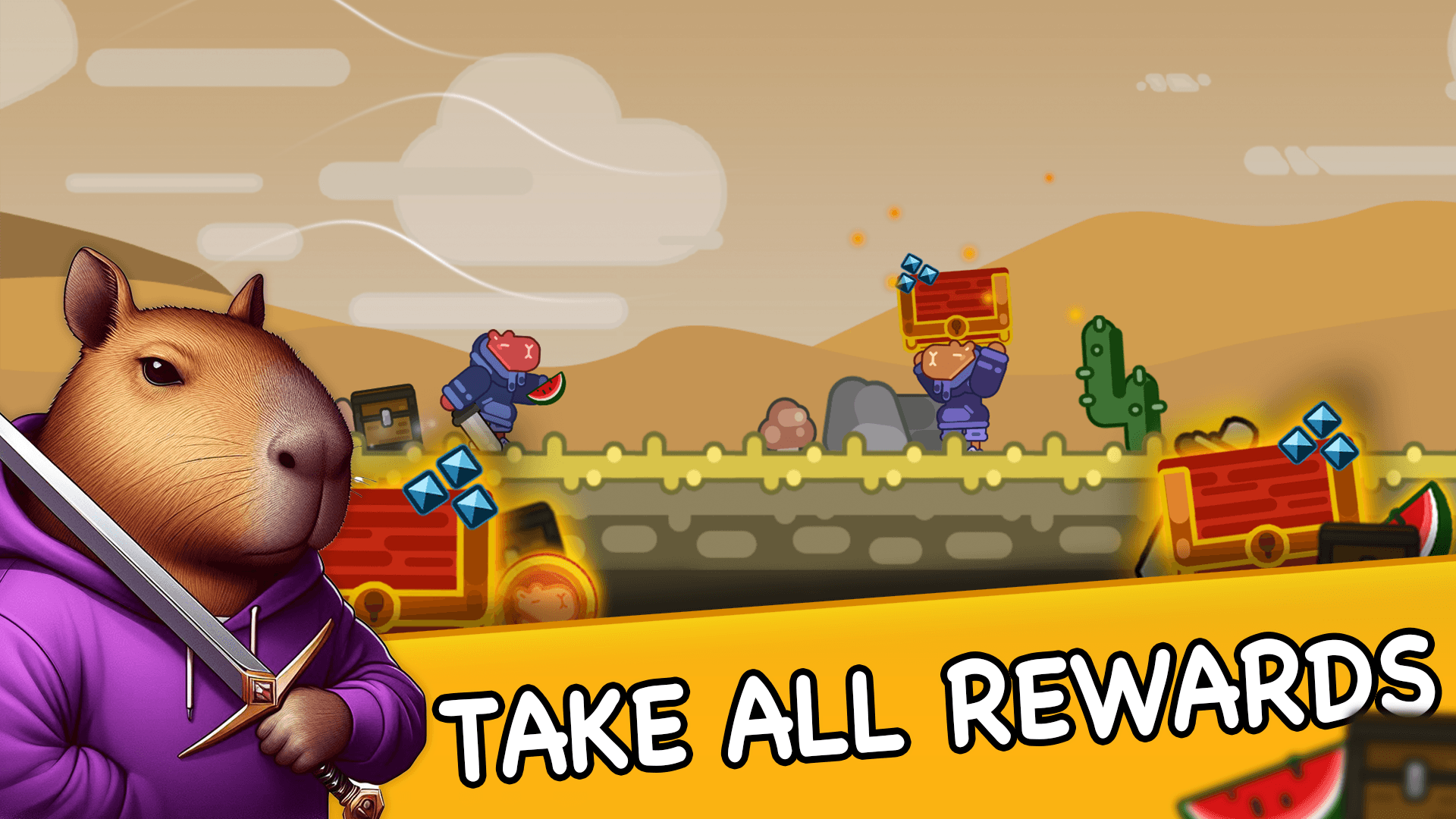Capybara Treasure World Rush