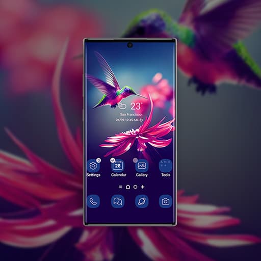 Schöner Kolibri-Fliegen