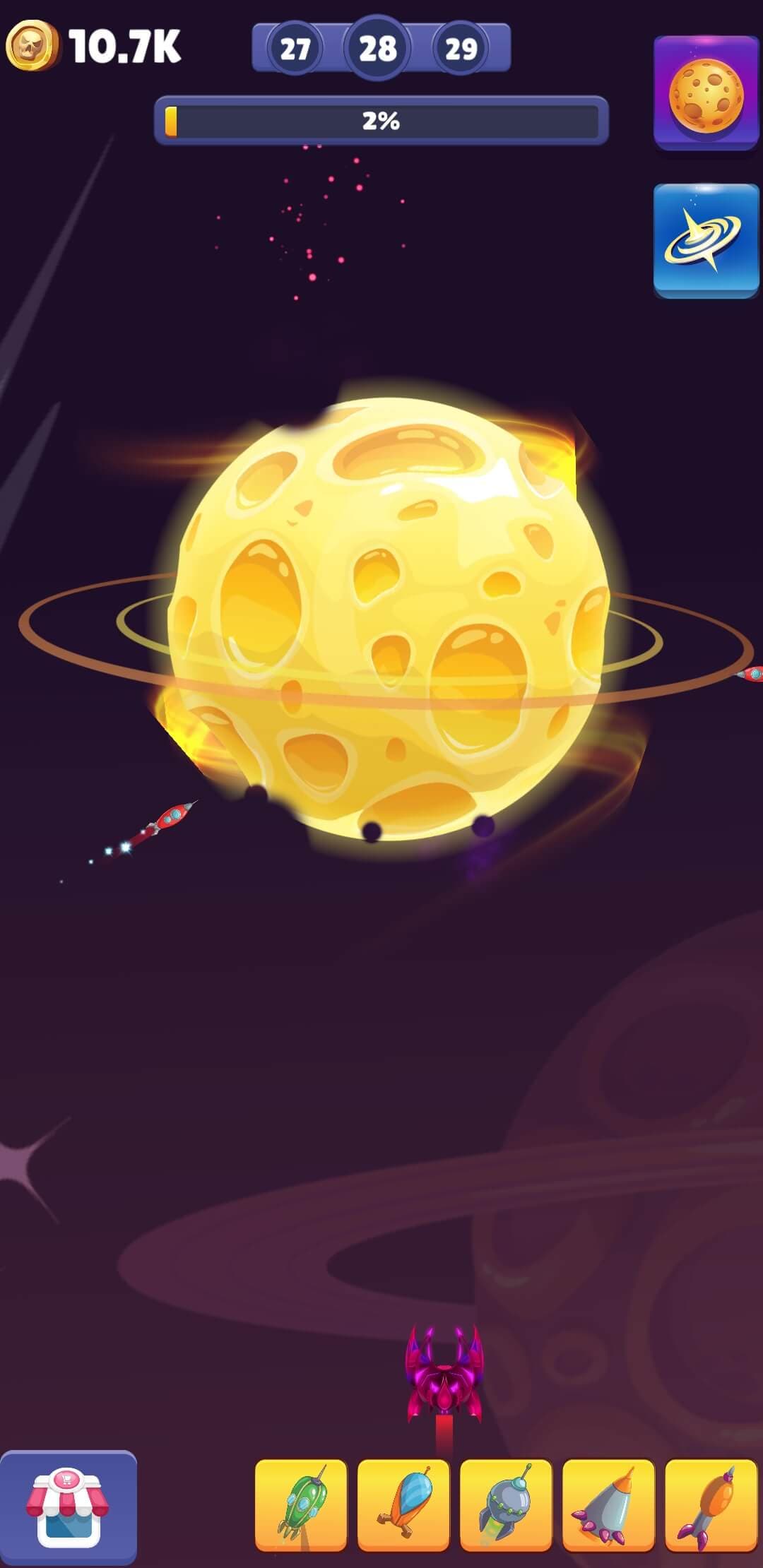 Untätiger Weltraumzerstörer