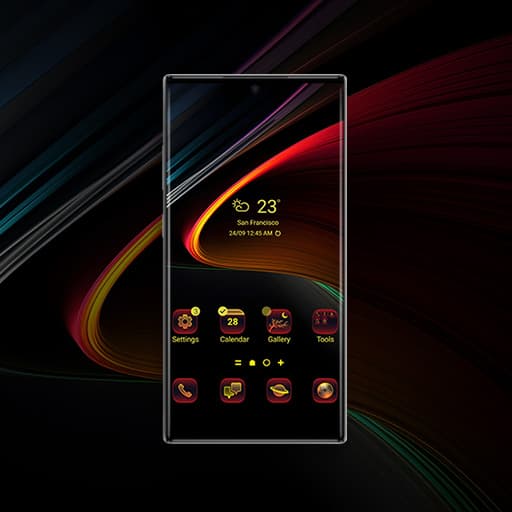 Bunte Linien Leuchten