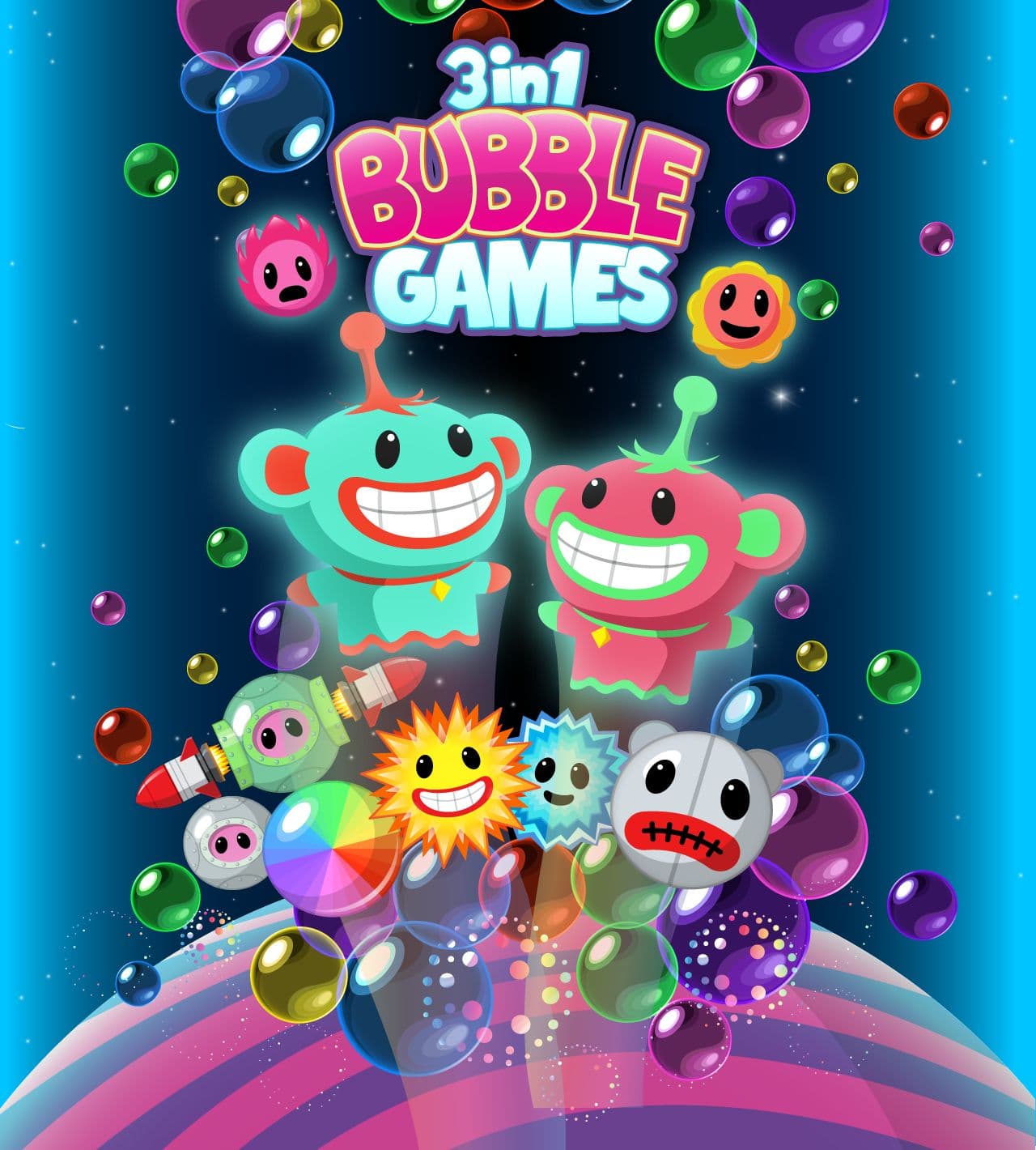3 in 1 Bubble Games