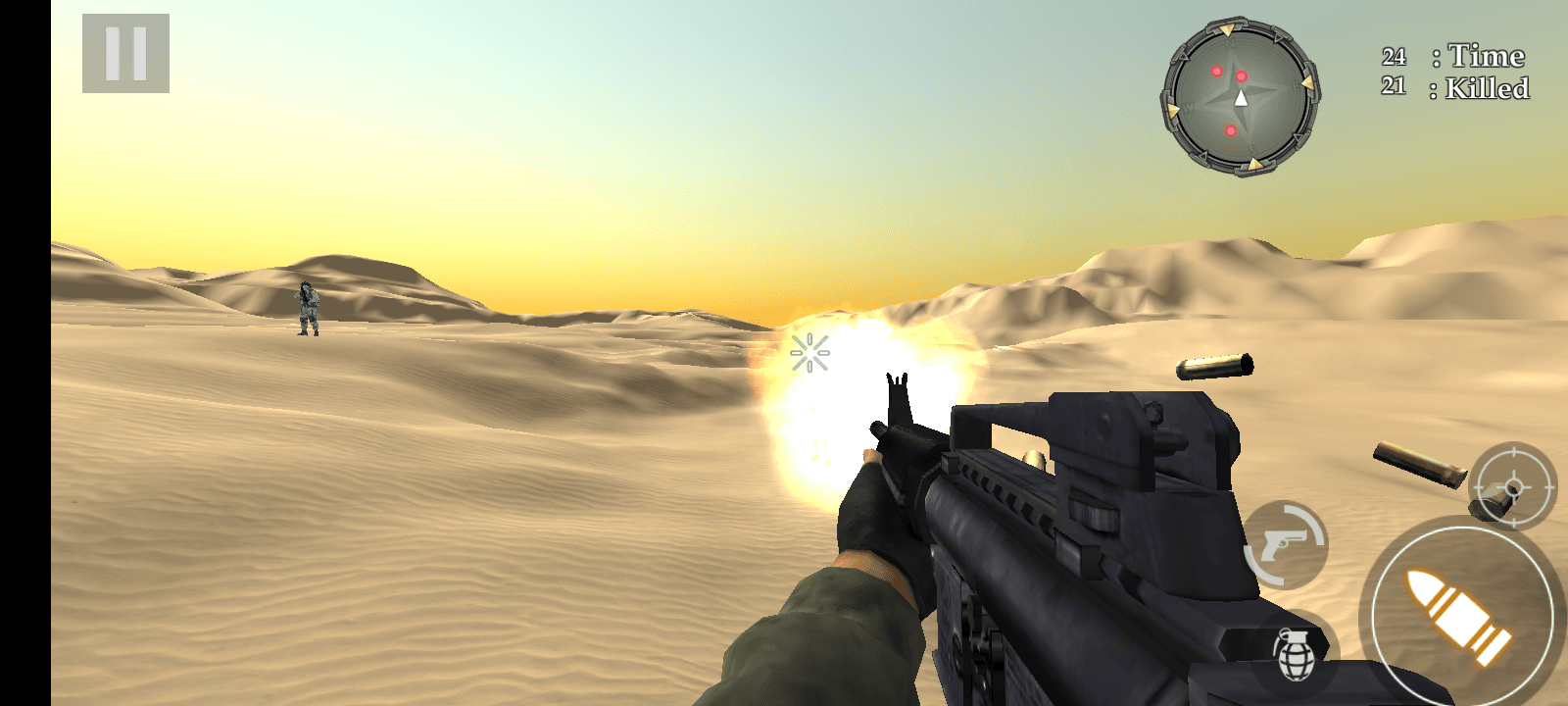 Wüstensturm Kommando Schießerei