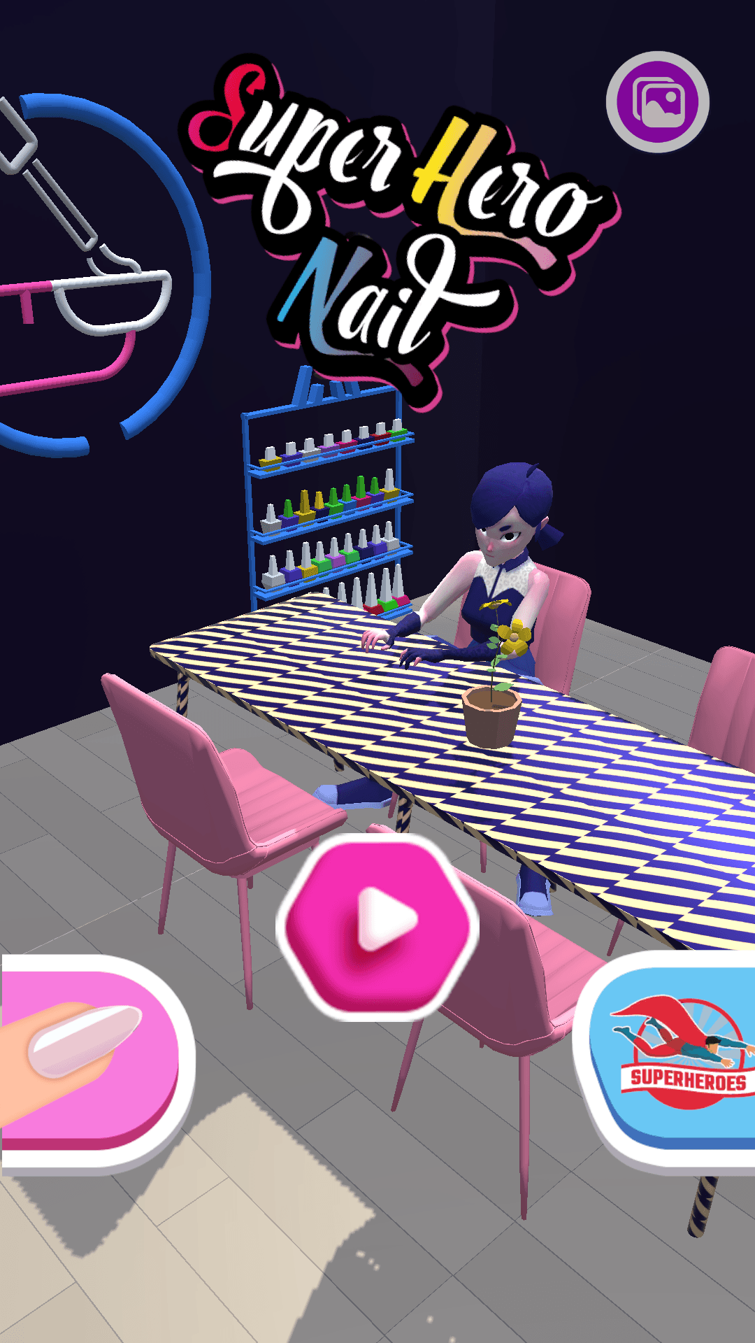 Superhelden-Nagelsalon