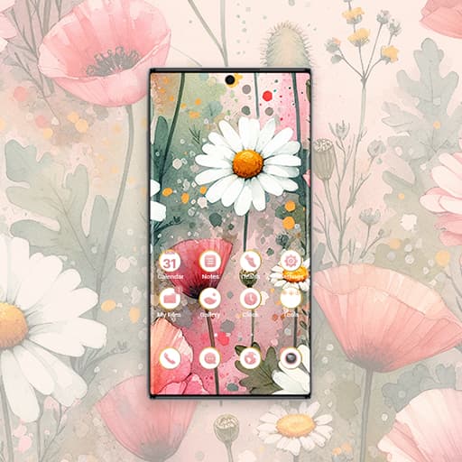 Aquarell Gänseblümchen