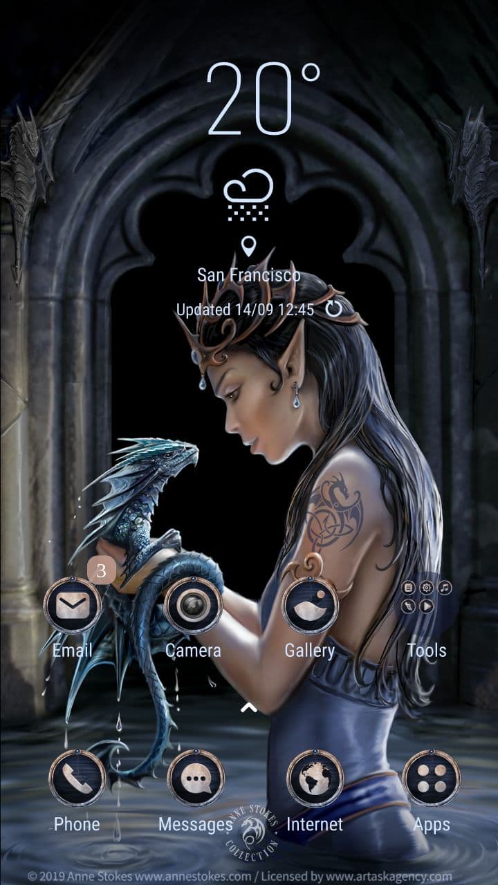 Anne Stokes: Water Dragon