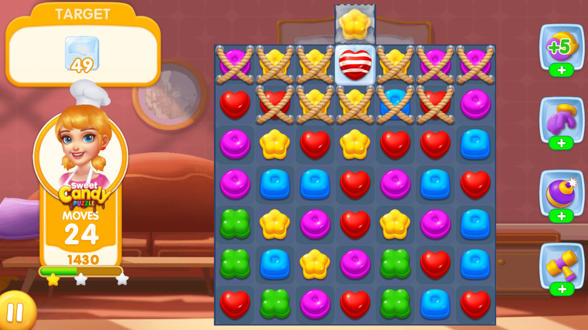 Süßes Bonbon-Puzzle