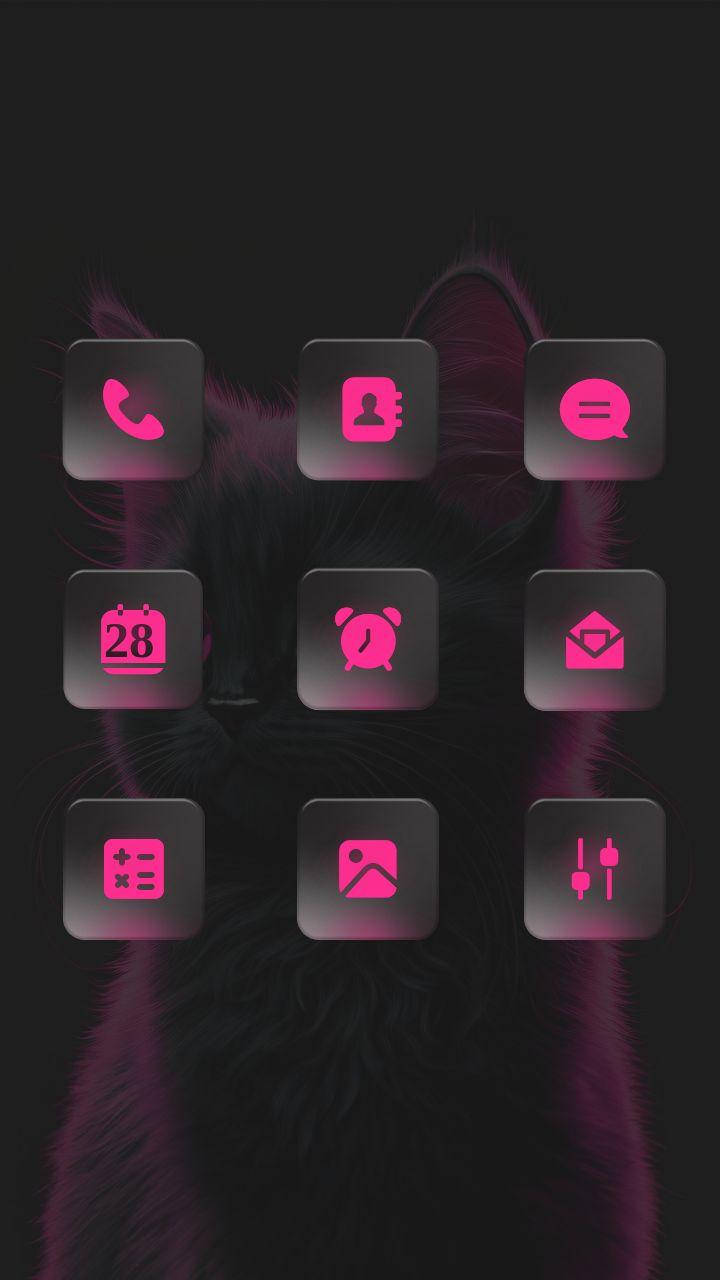 Rosa Neonkatze