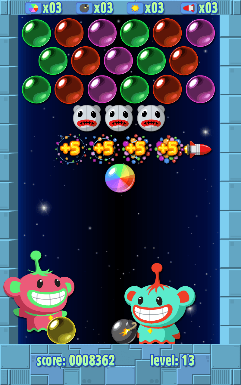 5 Blasenspiele in 1