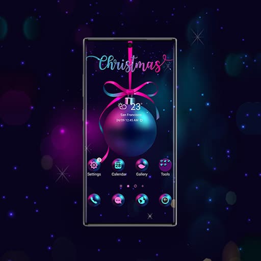 Weihnachtsdekoration Mit Farbverlauf