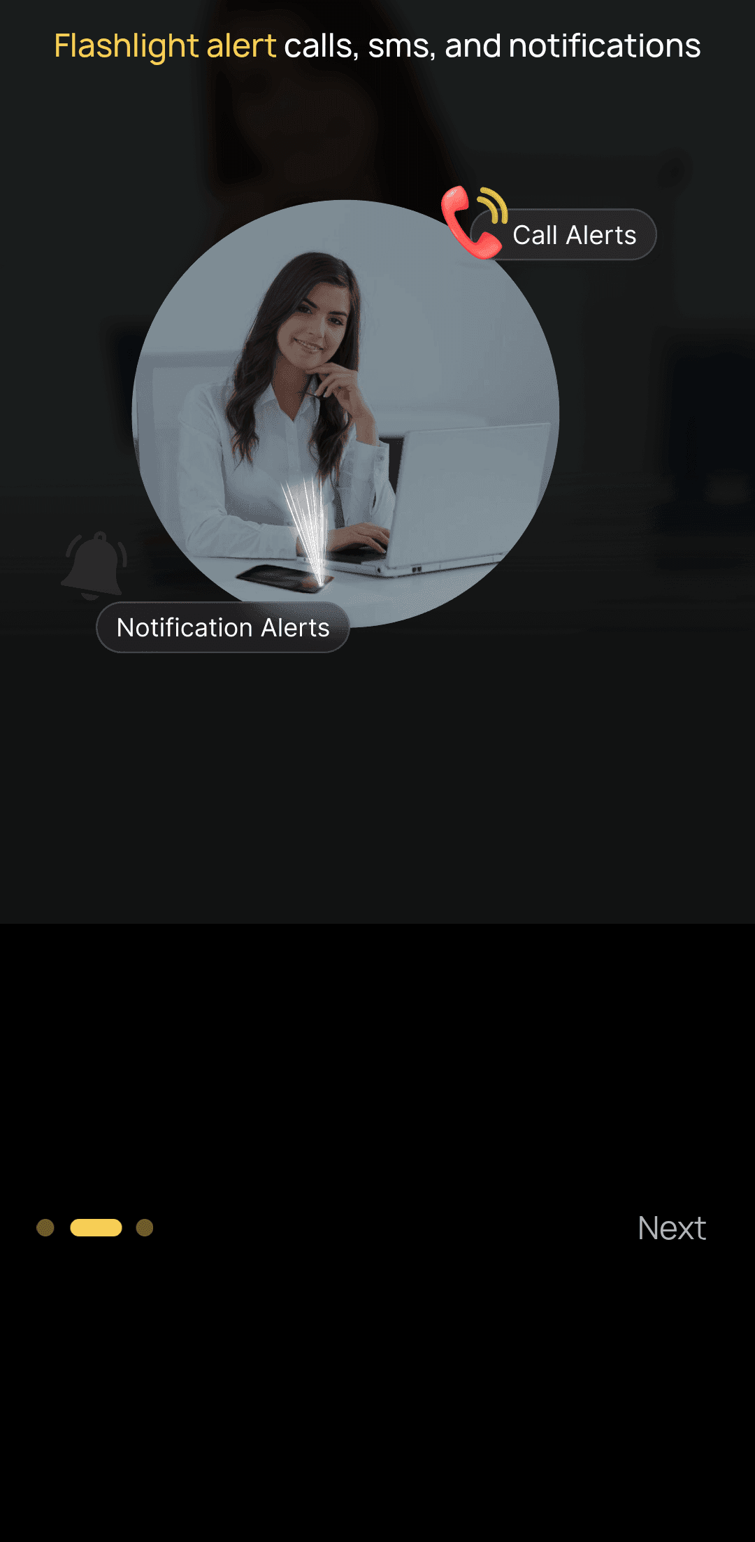 Taschenlampe Led-Benachrichtigungen