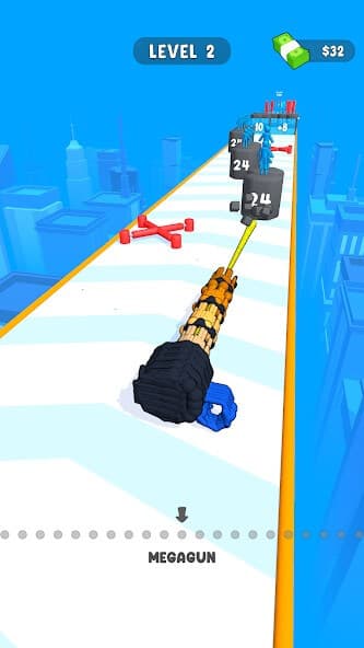 Menschliches Stickman-Gewehr