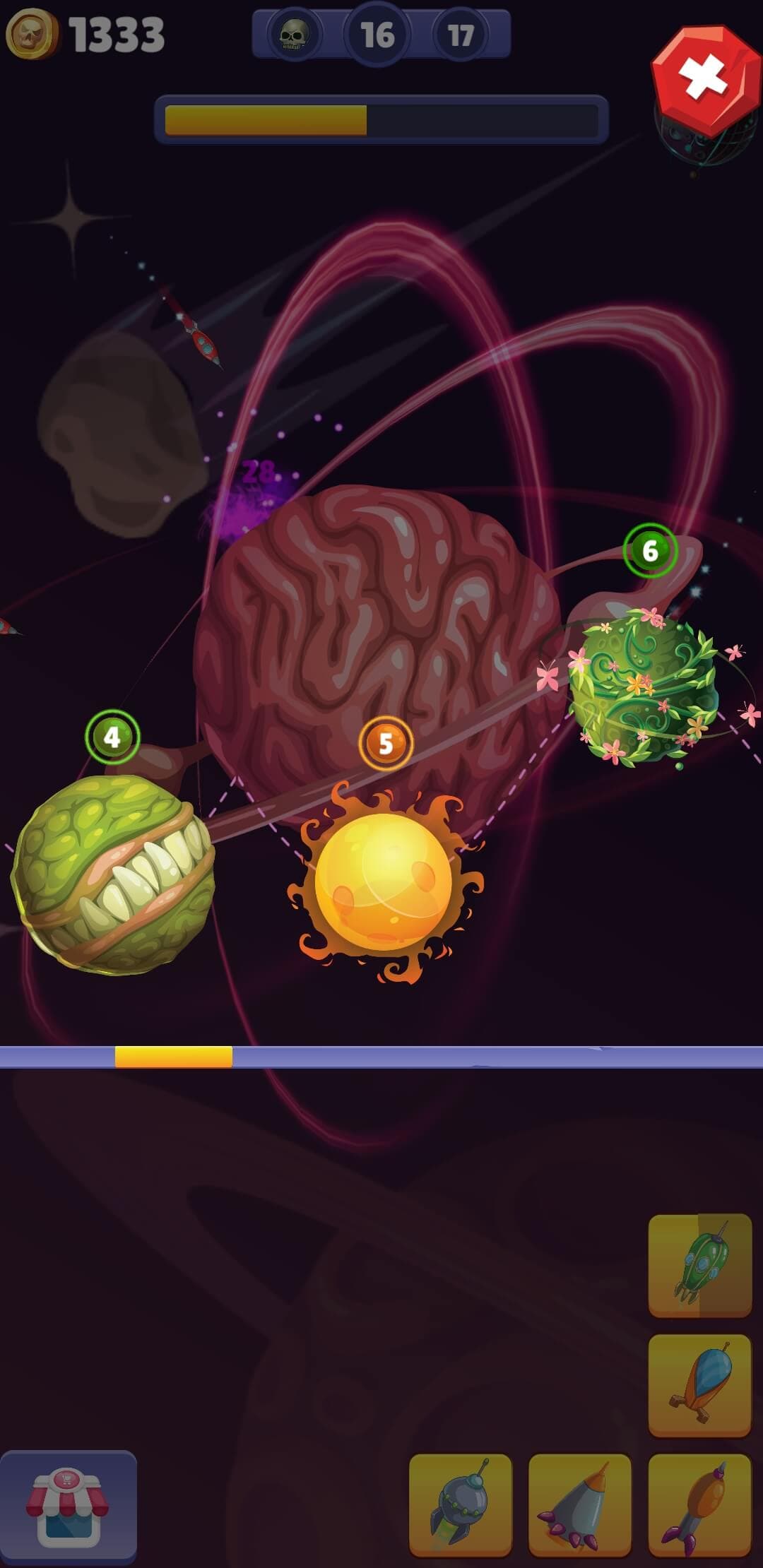 Untätiger Weltraumzerstörer