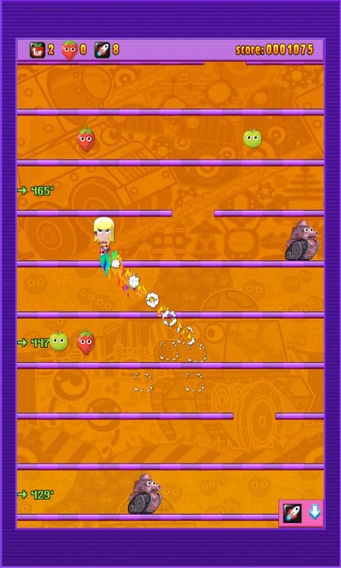 Fruchtbombe mit Rocket-Girl