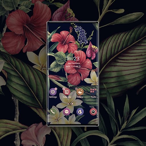 Bunte Tropische Blumen