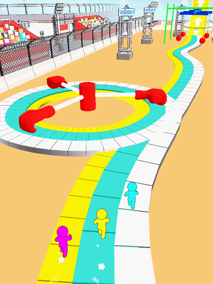 Strichmännchen-Rennen 3D