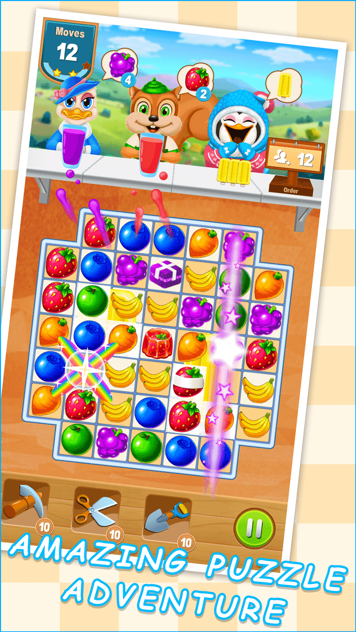 Candy Crushing Juice Jam – Match 3 Puzzle