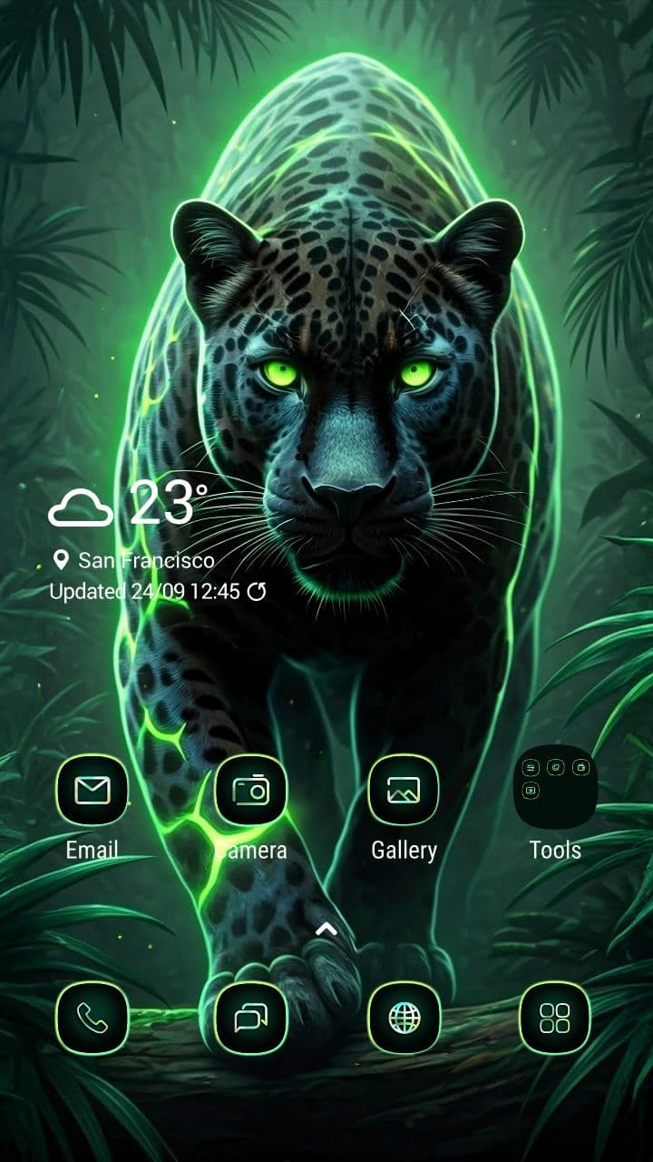 Wilder Schwarzer Panther