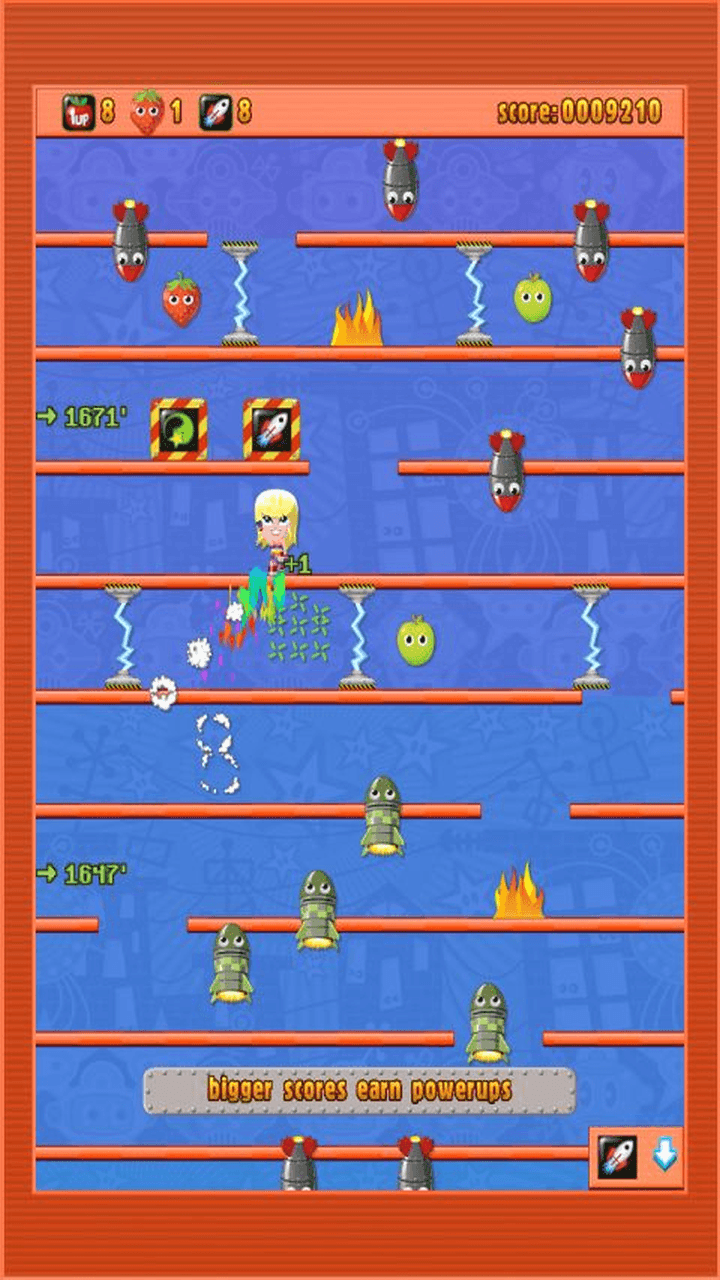 Fruchtbombe mit Rocket-Girl