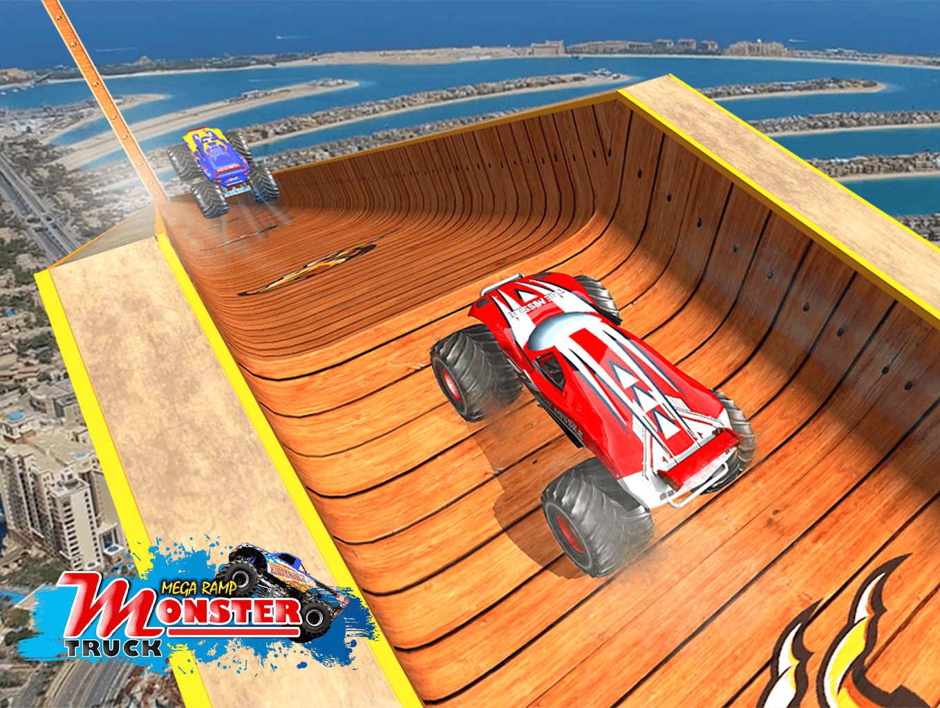 Monster Truck Stunts Mega Ramp