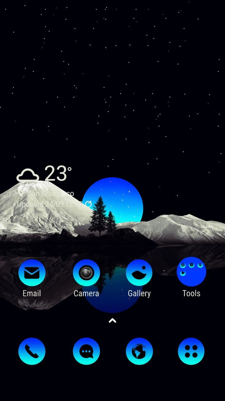 Abstrakte Naturlandschaft