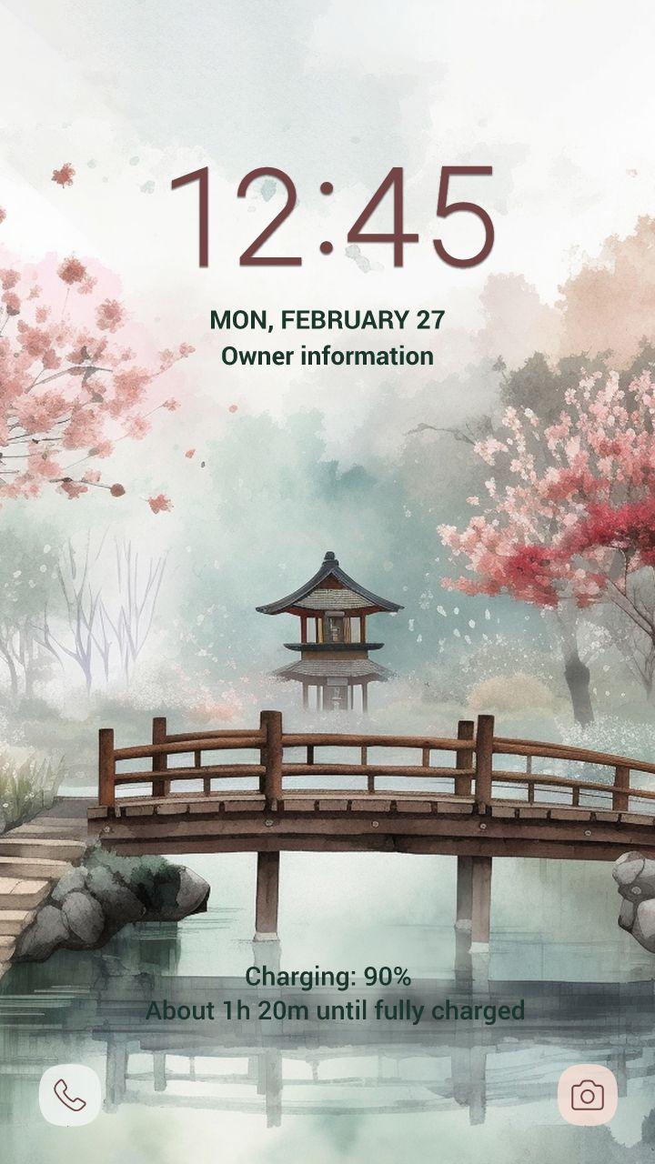 Ruhiger Zen-Garten