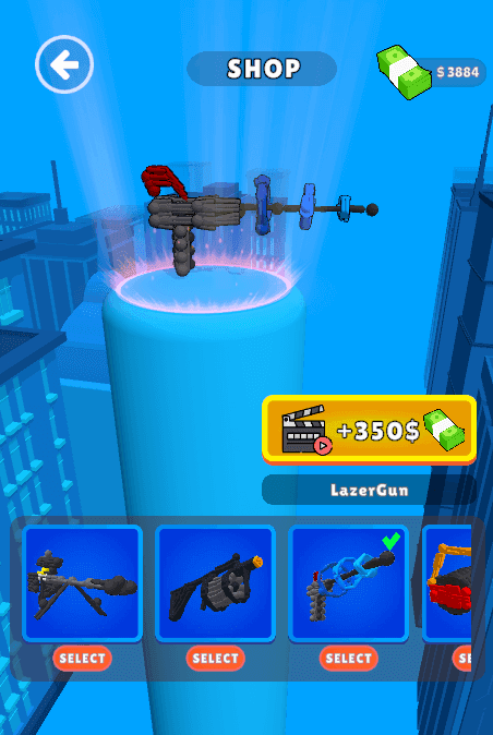 Menschliches Stickman-Gewehr