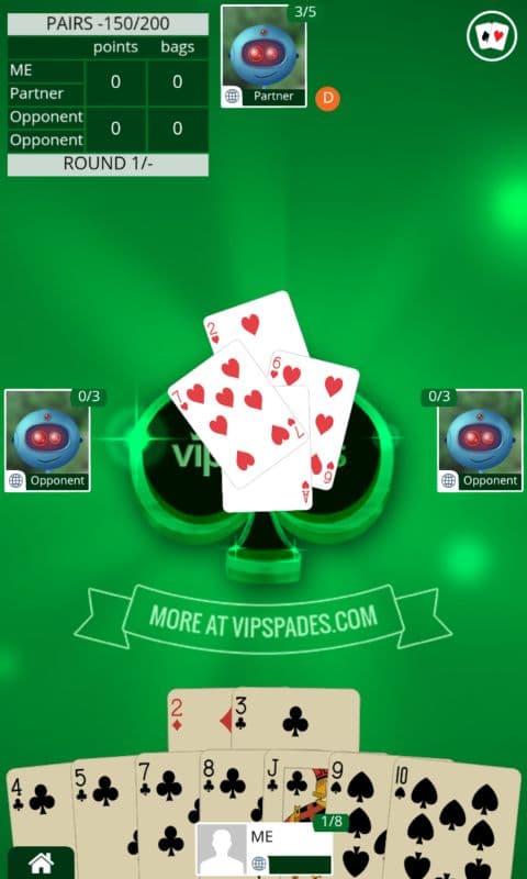 Spades Offline - Single Player