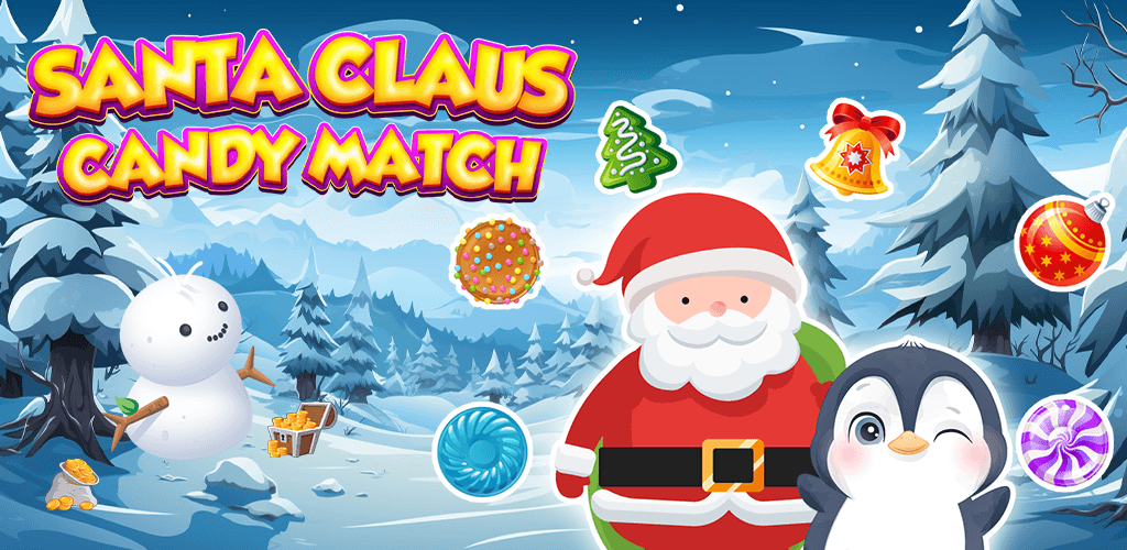 Santa Claus Candy Match - Weihnachten Match Spiel