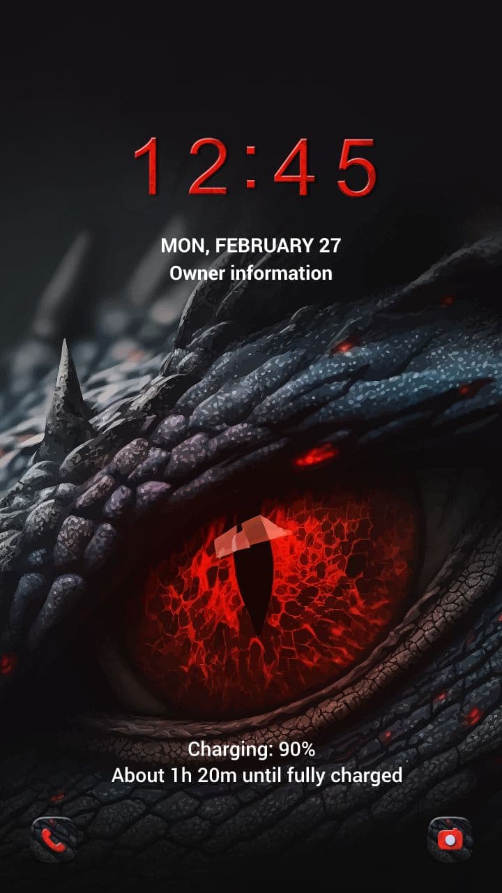 Rot Leuchtendes Drachenauge